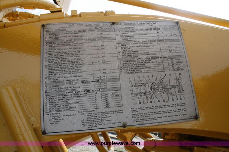 image for item 5014 1974 Caterpillar 112F motor grader