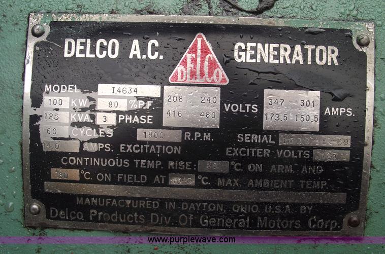 image for item 5501 GM Delco A.C. generator