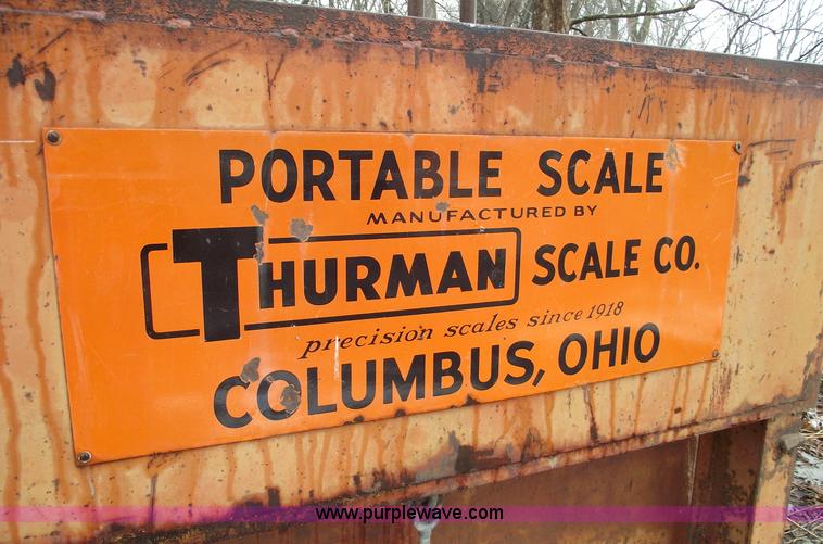 image for item 5502 Thurman 27 ton portable scale