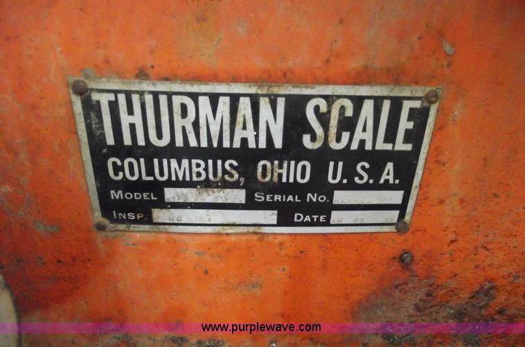 image for item 5502 Thurman 27 ton portable scale