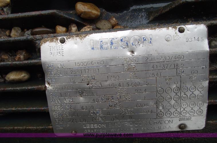 image for item 5506 Leeson 15 HP electric motor