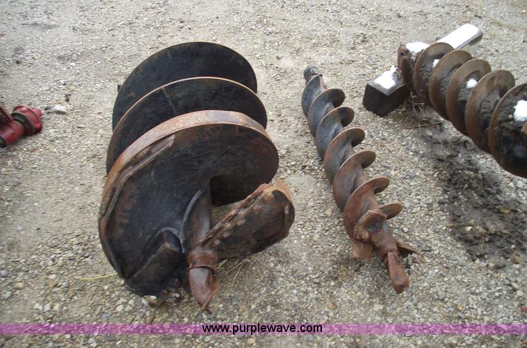 image for item 5509 Lowe skid steer auger with three bits