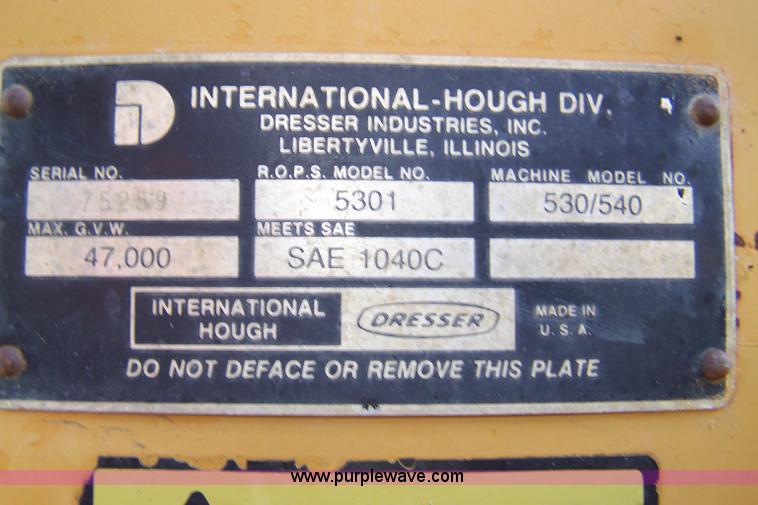 image for item 7329 1989 Dresser 530 wheel loader