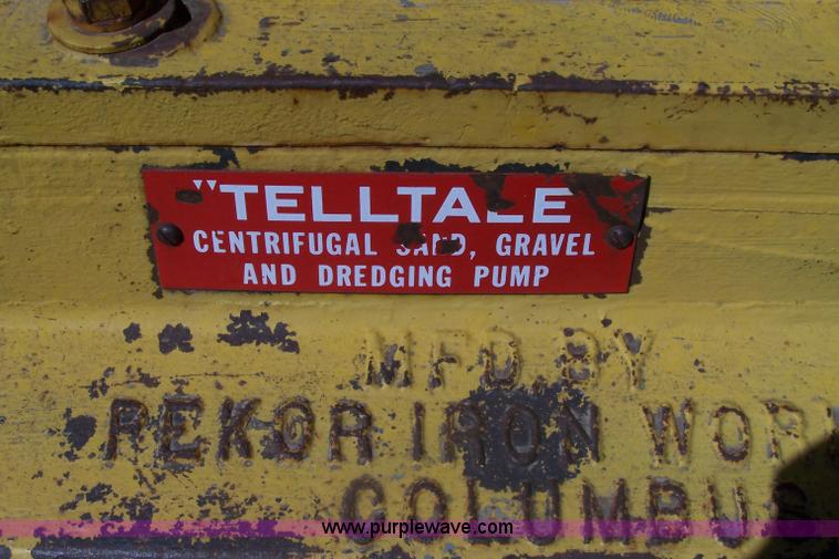image for item 7358 Pekoriron Works Telltale centrifugal sand gravel dredging pump