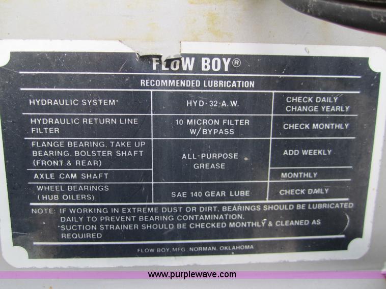 image for item 2985 2000 Flowboy CB4000 42' trailer