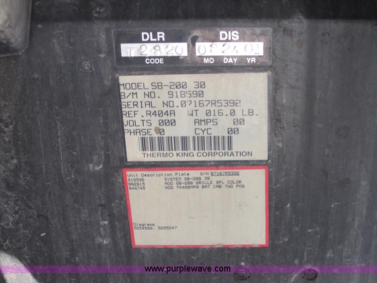 image for item 3770 2002 Wabash 53' reefer van trailer