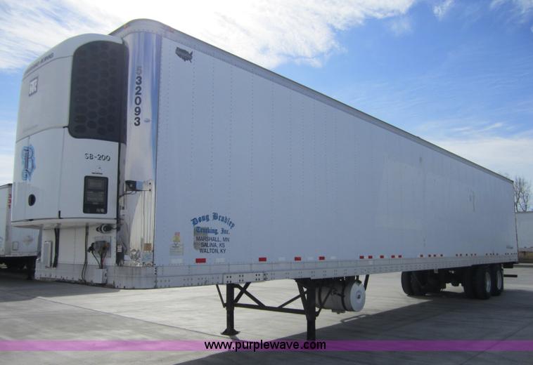 image for item 3773 2002 Wabash 53' reefer van trailer