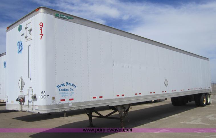 image for item 3782 1999 Great Dane 53' dry van trailer