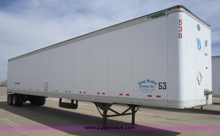 image for item 3783 2001 Great Dane 53' dry van trailer