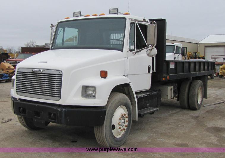 image for item 8415 1999 Freightliner FL80 Contractor dump bed truck