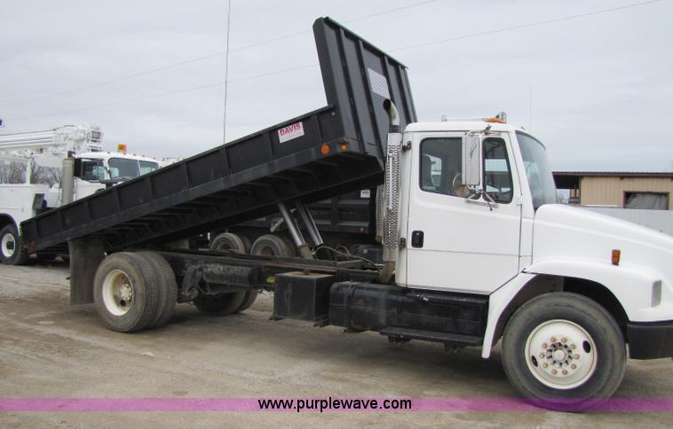 image for item 8415 1999 Freightliner FL80 Contractor dump bed truck
