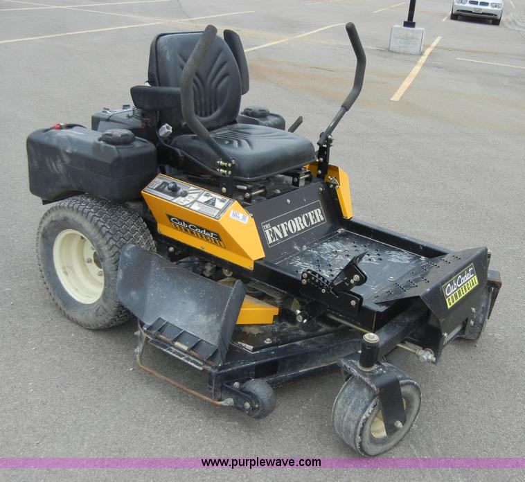 image for item 2321 Cub Cadet Enforcer zero turn riding lawn mower