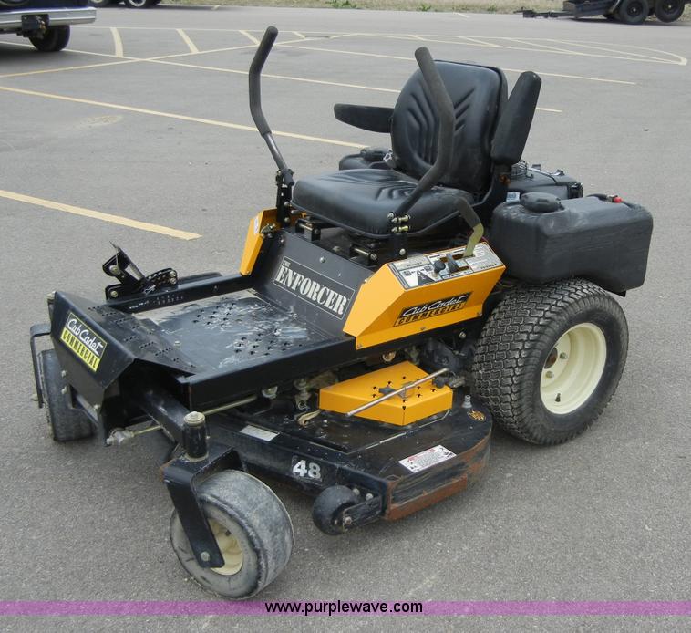 image for item 2321 Cub Cadet Enforcer zero turn riding lawn mower