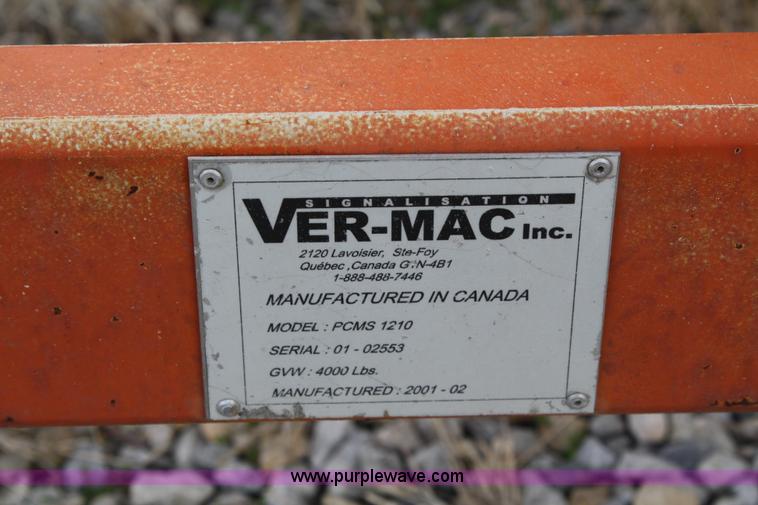 image for item 4681 Ver-Mac PCMS 1210 signalisation sign