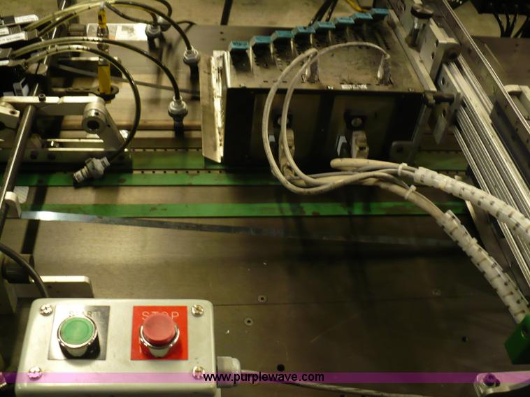 image for item 4898 Kirk-Rudy NetJet inkjet addressing system with dryer/heater, 12" conveyor, quarter folder, ramp stacker and ink management system