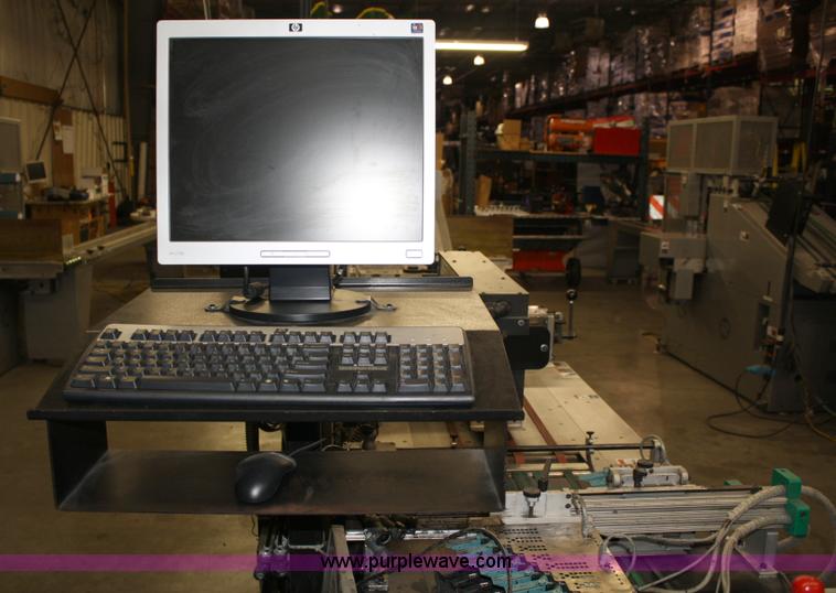 image for item 4899 Kirk-Rudy NetJet inkjet addressing system with dryer/heater, 12" conveyor, quarter folder, ramp stacker and ink management system