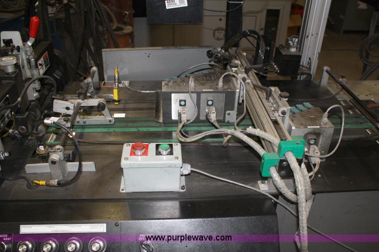 image for item 4899 Kirk-Rudy NetJet inkjet addressing system with dryer/heater, 12" conveyor, quarter folder, ramp stacker and ink management system