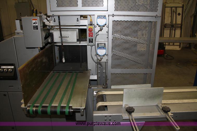 image for item 4899 Kirk-Rudy NetJet inkjet addressing system with dryer/heater, 12" conveyor, quarter folder, ramp stacker and ink management system