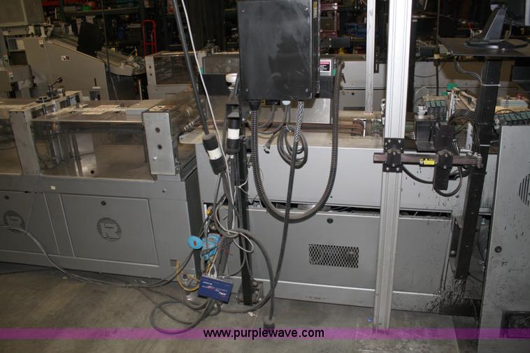 image for item 4899 Kirk-Rudy NetJet inkjet addressing system with dryer/heater, 12" conveyor, quarter folder, ramp stacker and ink management system