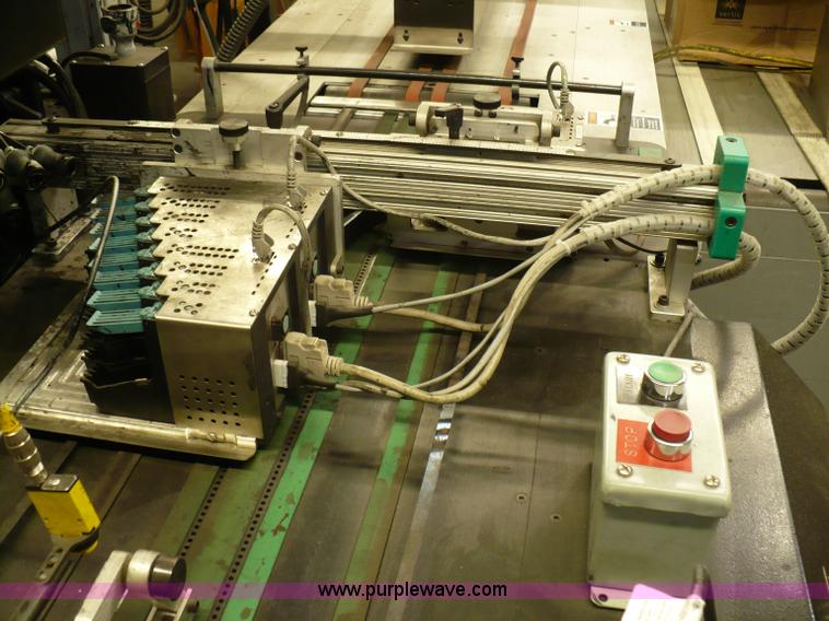 image for item 4899 Kirk-Rudy NetJet inkjet addressing system with dryer/heater, 12" conveyor, quarter folder, ramp stacker and ink management system