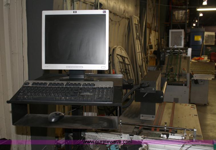 image for item 4900 Kirk-Rudy NetJet inkjet addressing system with 12" conveyor, ramp stacker and ink management system