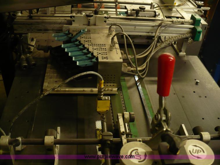 image for item 4900 Kirk-Rudy NetJet inkjet addressing system with 12" conveyor, ramp stacker and ink management system