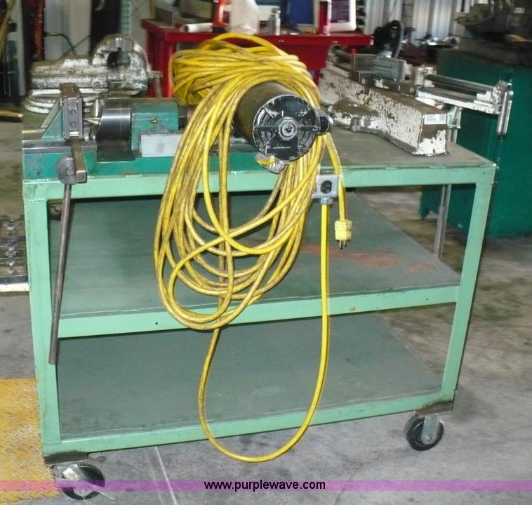 image for item 6007 Olson Manufacturing tube flare machine on rolling table
