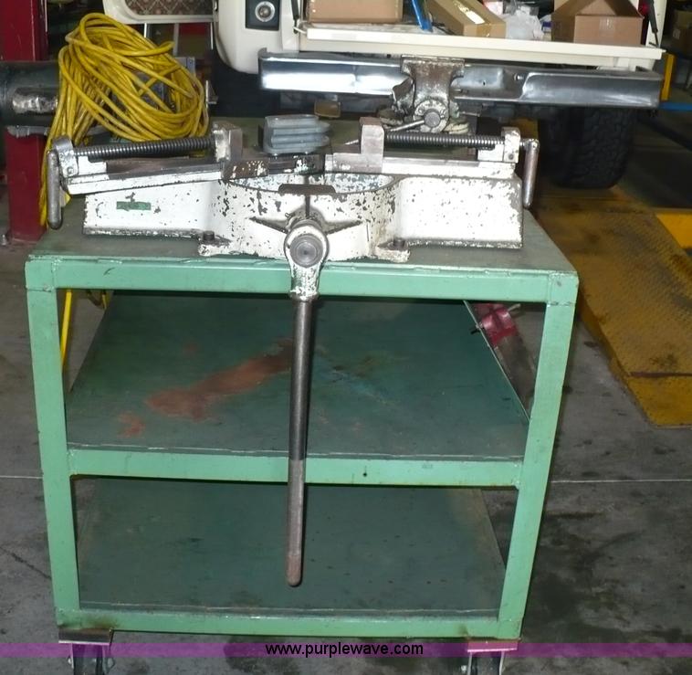 image for item 6007 Olson Manufacturing tube flare machine on rolling table