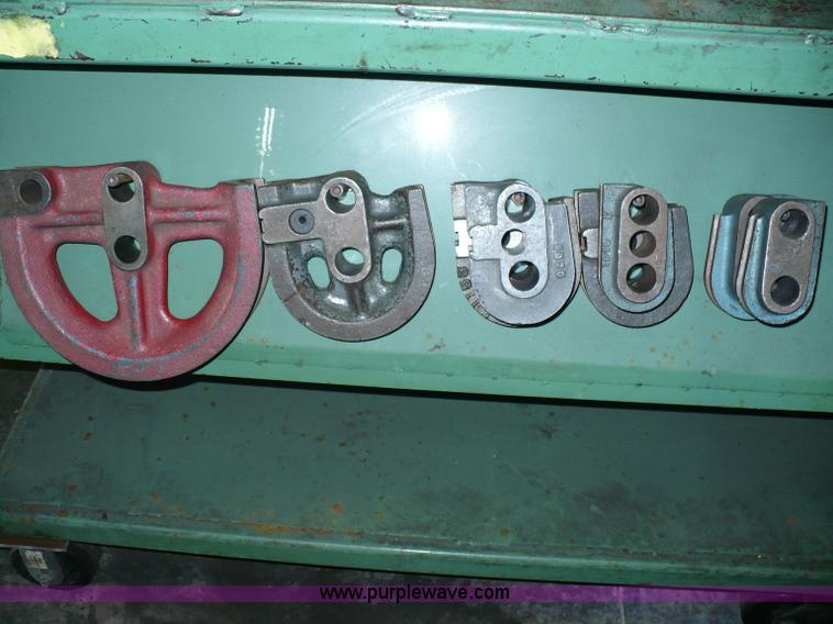 image for item 6007 Olson Manufacturing tube flare machine on rolling table