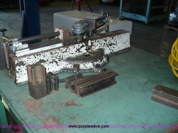 image for item 6007 Olson Manufacturing tube flare machine on rolling table