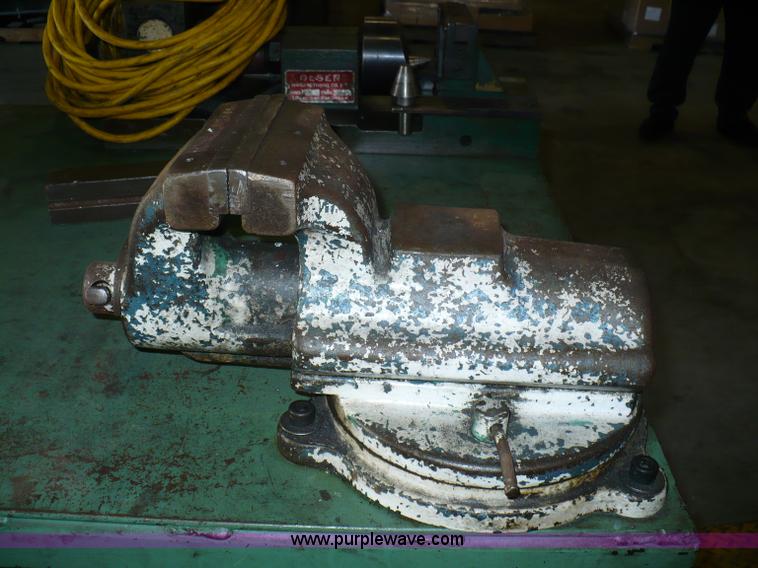 image for item 6007 Olson Manufacturing tube flare machine on rolling table