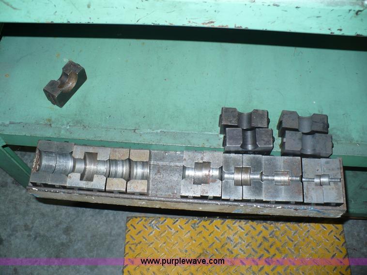 image for item 6007 Olson Manufacturing tube flare machine on rolling table