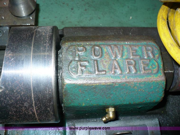 image for item 6007 Olson Manufacturing tube flare machine on rolling table