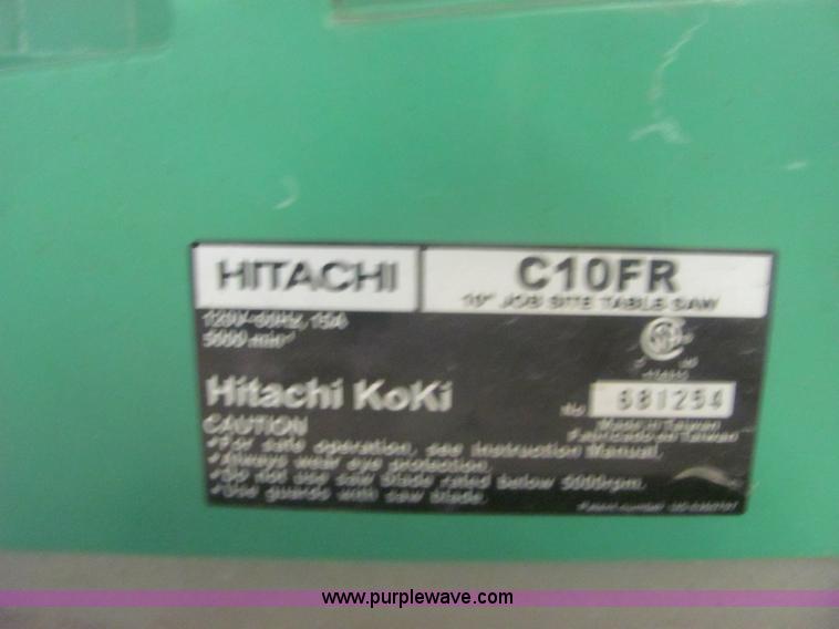image for item 7024 Hitachi C10FR portable table saw