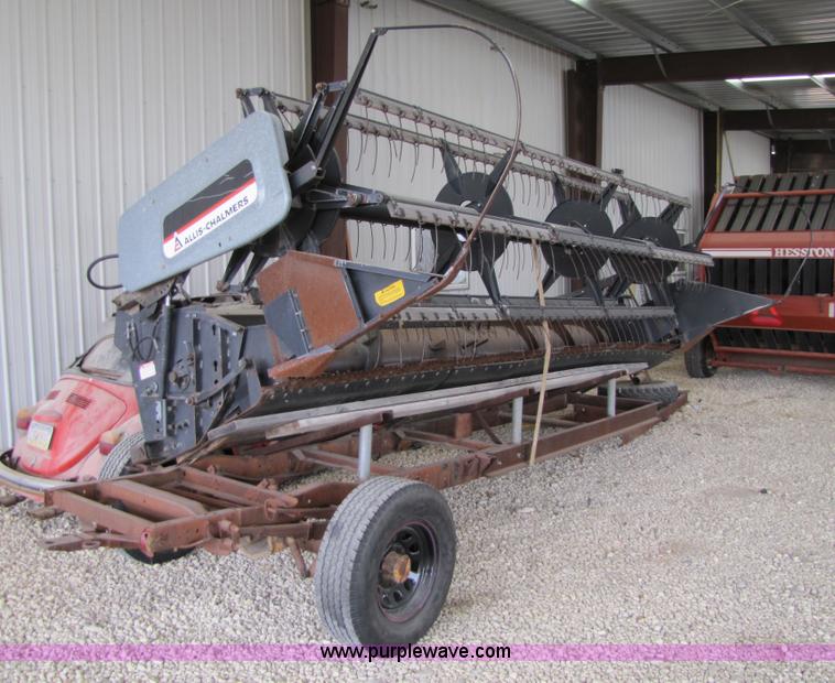 image for item 8481 Allis Chalmers 315 platform header with trailer