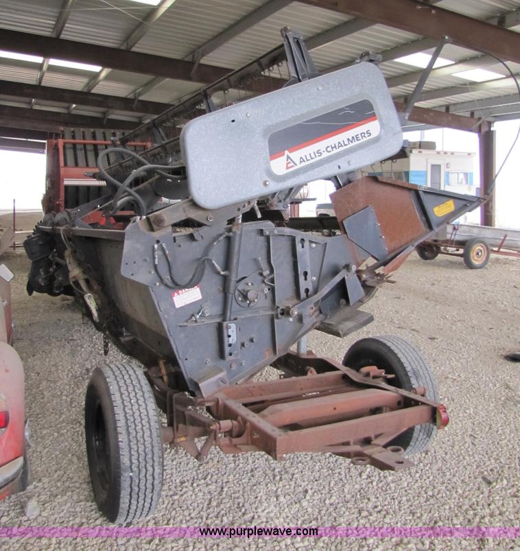 image for item 8481 Allis Chalmers 315 platform header with trailer