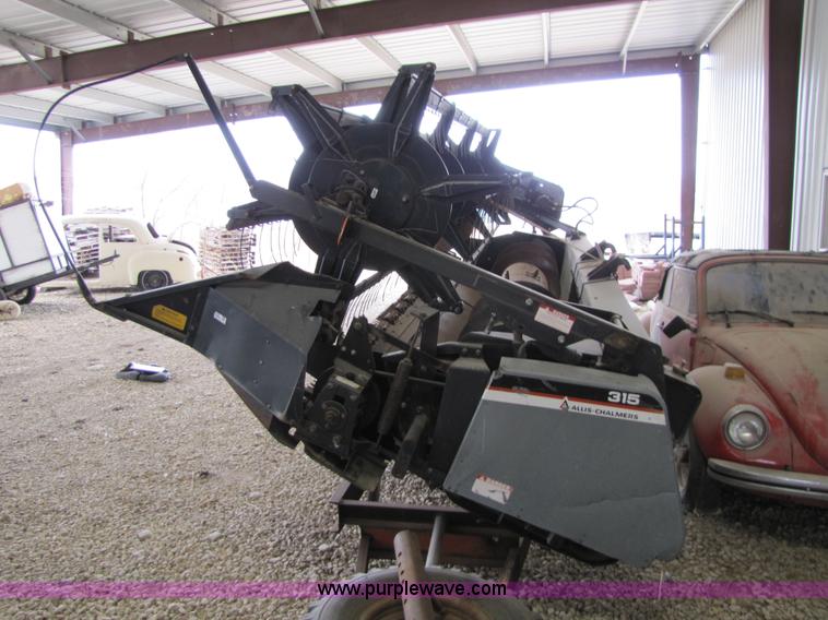 image for item 8481 Allis Chalmers 315 platform header with trailer