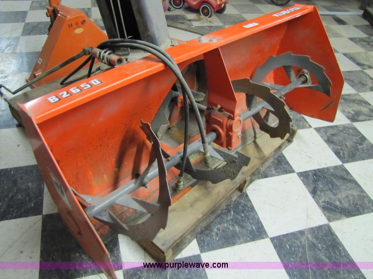 Kubota B2650 tractor mount snow blower in Manhattan, KS Item 8484