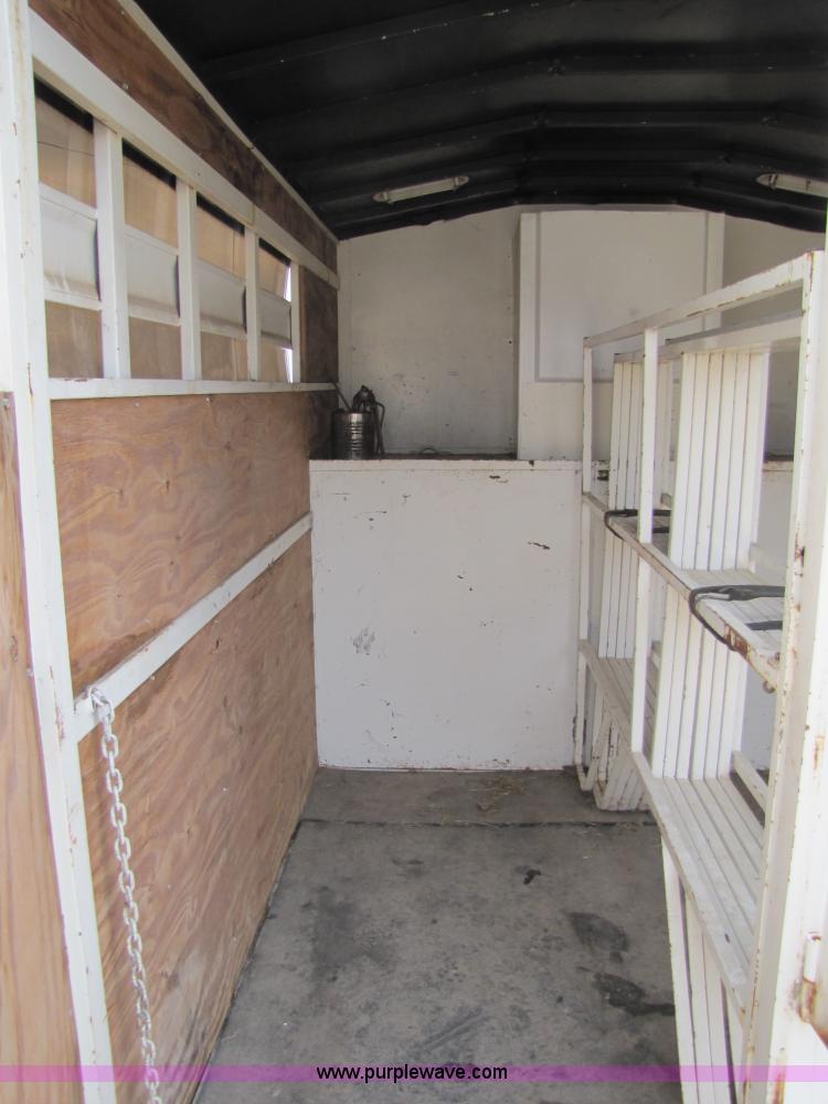 image for item 8511 1992 Titan 14' goose neck horse trailer with living quarters