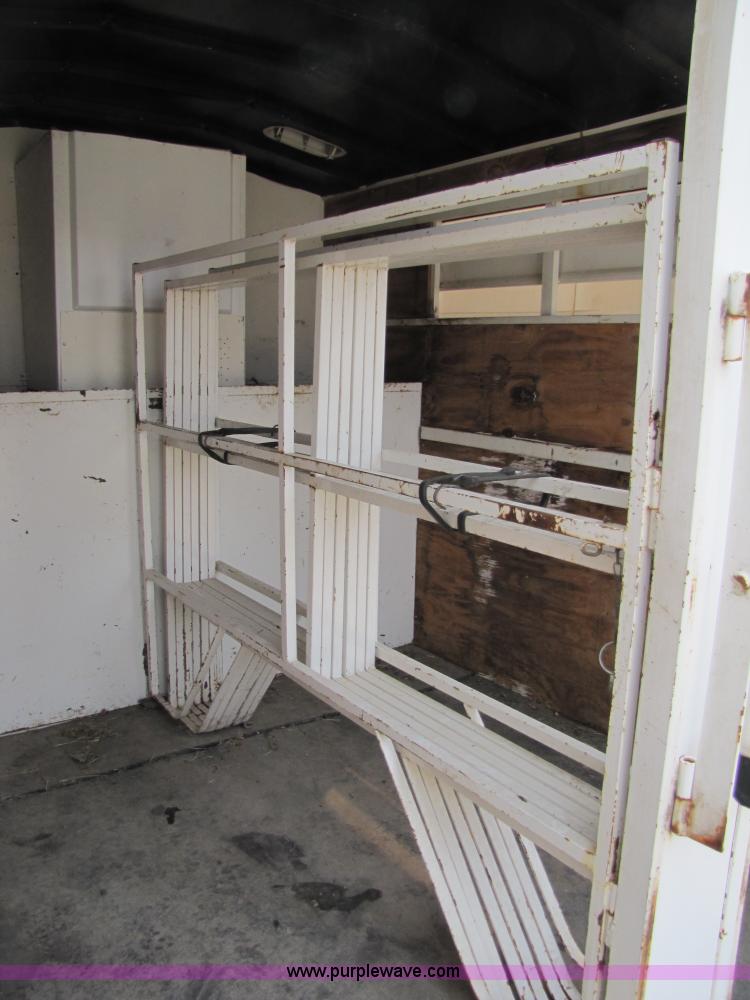 image for item 8511 1992 Titan 14' goose neck horse trailer with living quarters