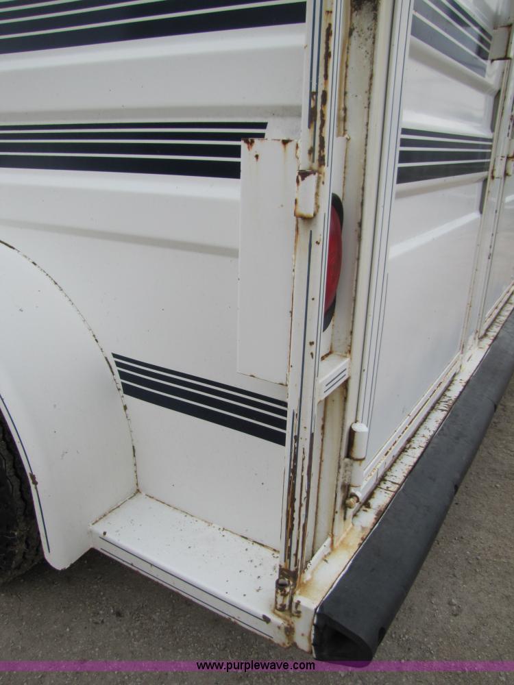 image for item 8511 1992 Titan 14' goose neck horse trailer with living quarters