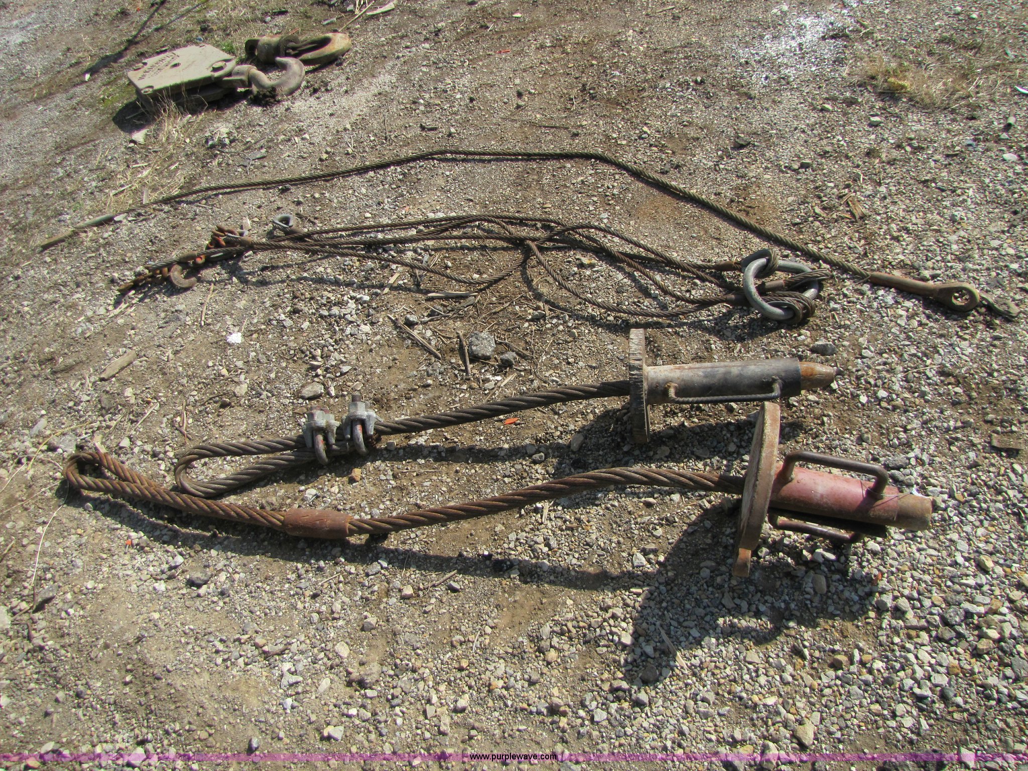 Assorted cable pipe chokers in Tonganoxie, KS Item 8700 sold Purple