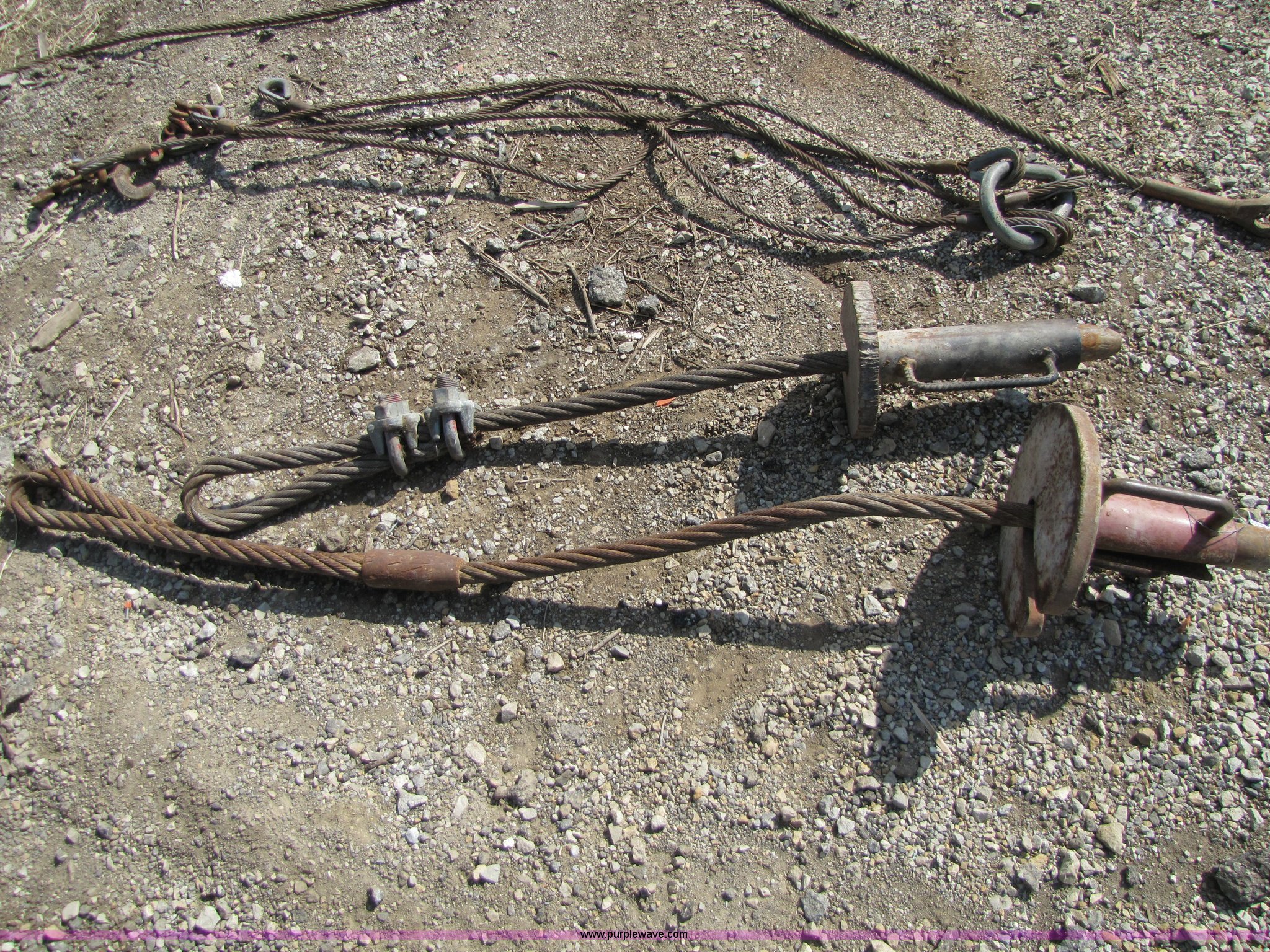 Assorted cable pipe chokers in Tonganoxie, KS Item 8700 sold Purple