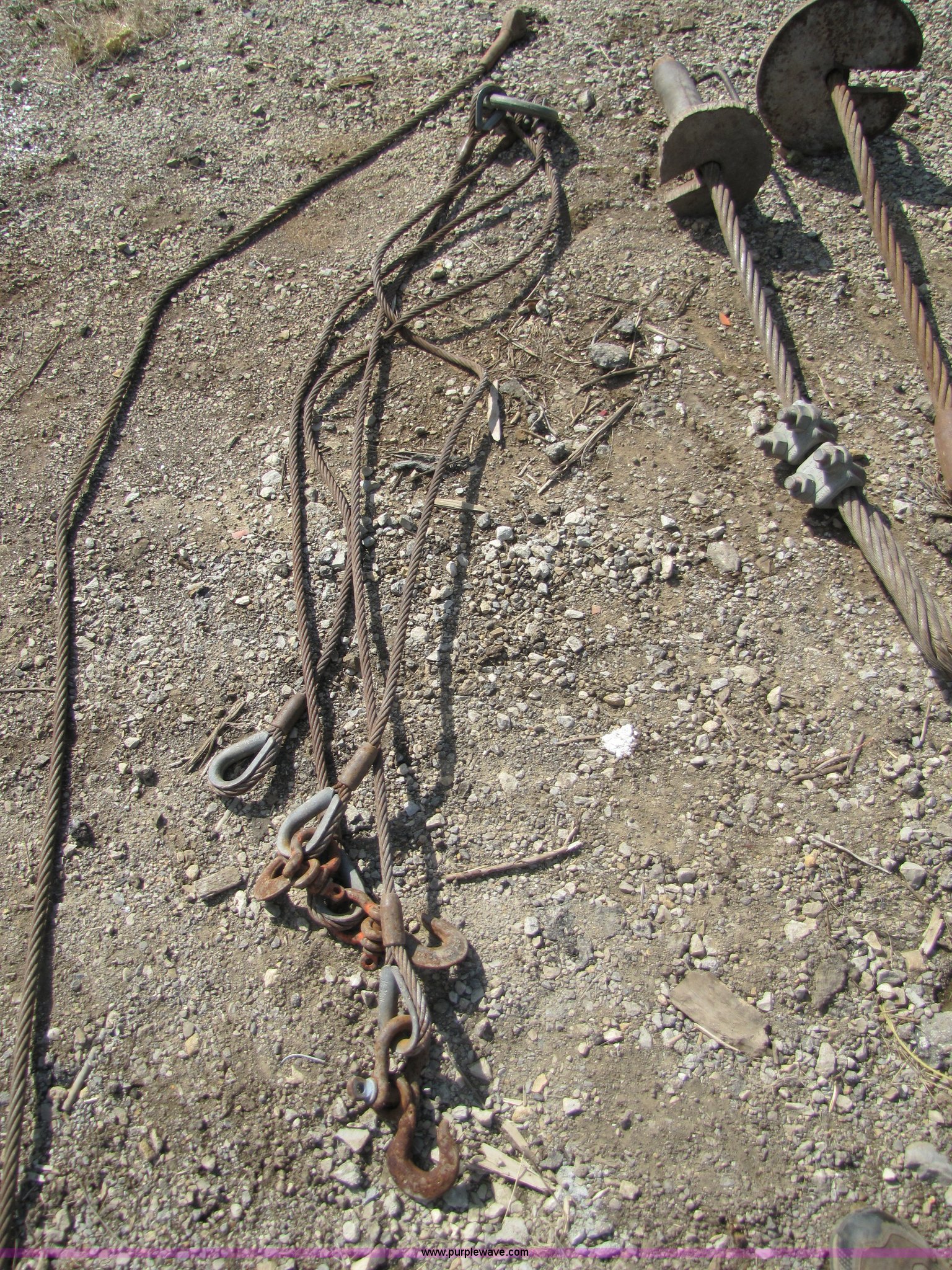 Assorted cable pipe chokers in Tonganoxie, KS Item 8700 sold Purple