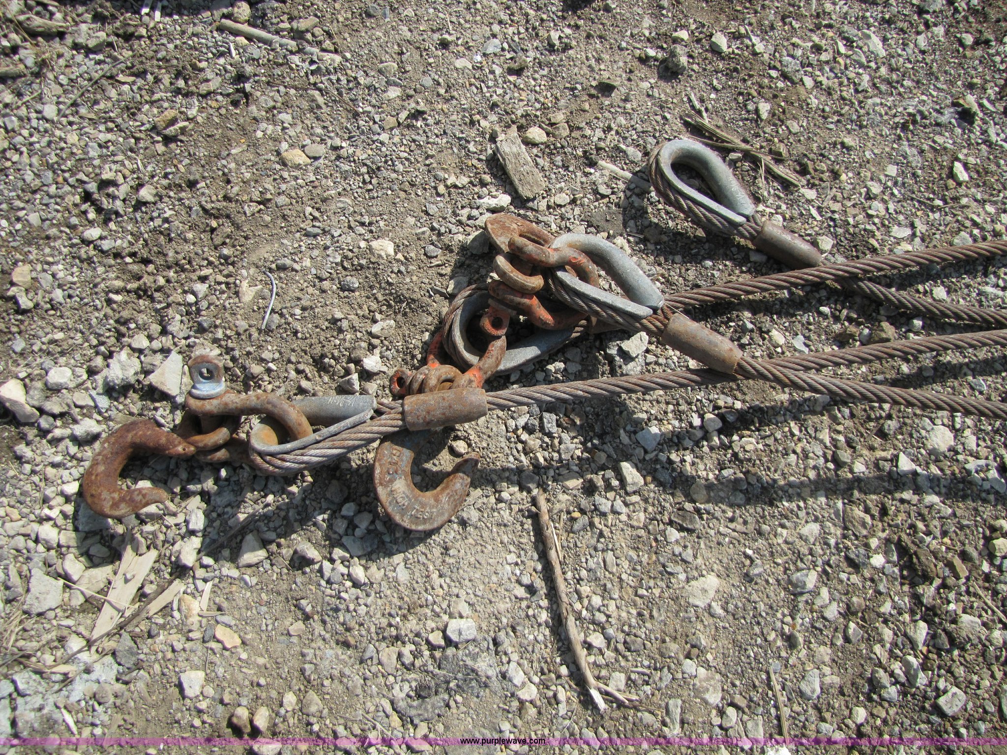 Assorted cable pipe chokers in Tonganoxie, KS Item 8700 sold Purple