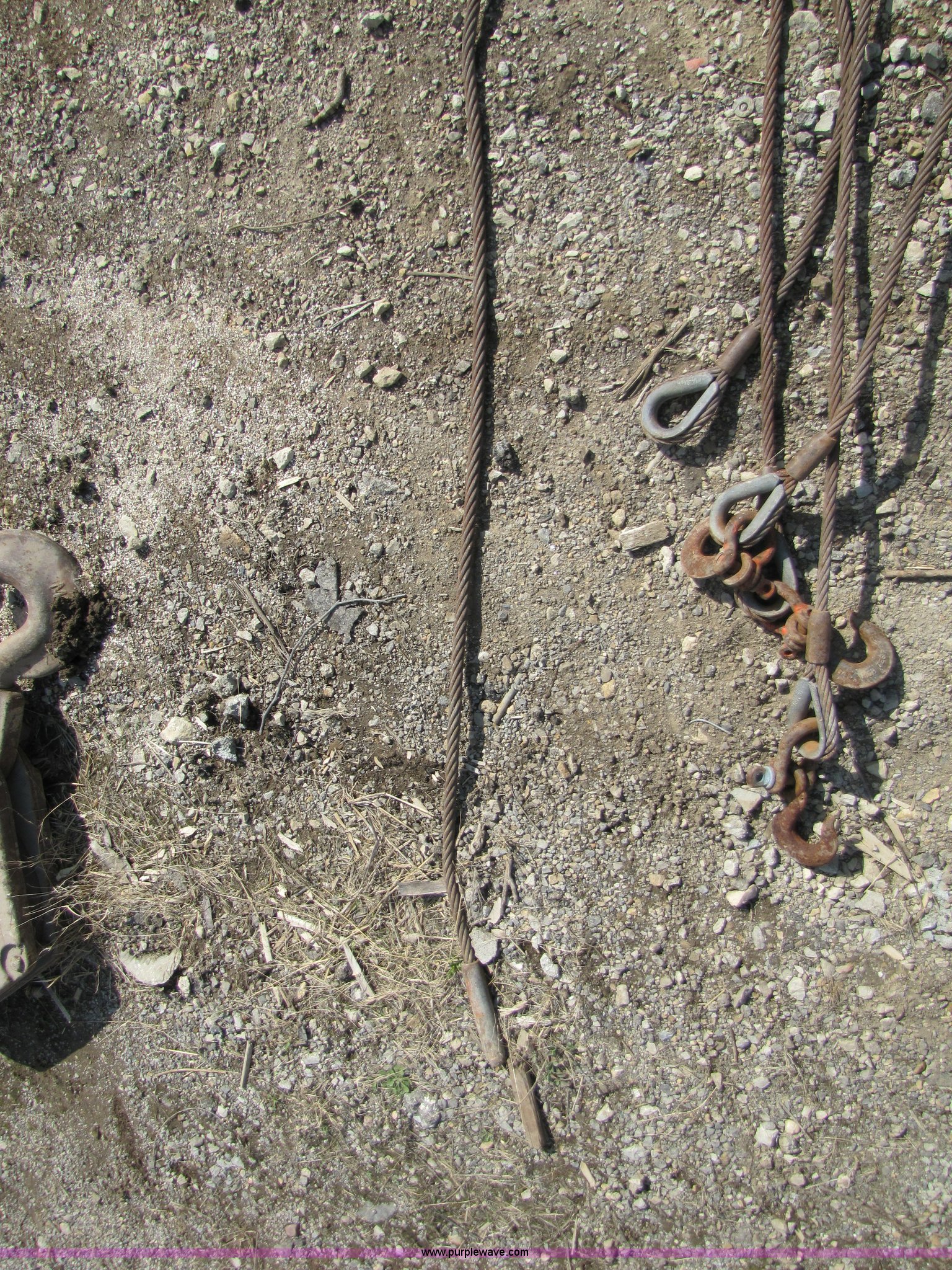 Assorted cable pipe chokers in Tonganoxie, KS Item 8700 sold Purple