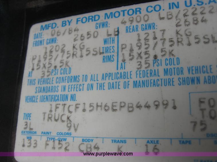 image for item 2343 1981 Ford F150 XL pickup truck