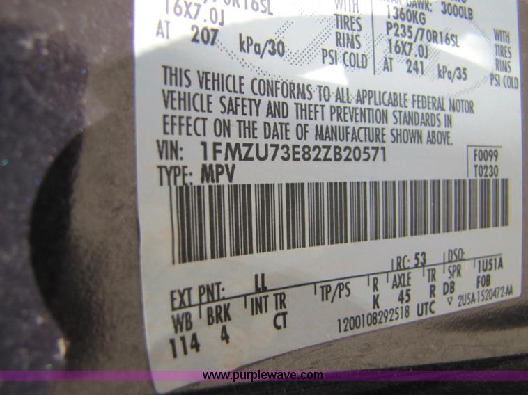 image for item 8565 2002 Ford Explorer XLT SUV