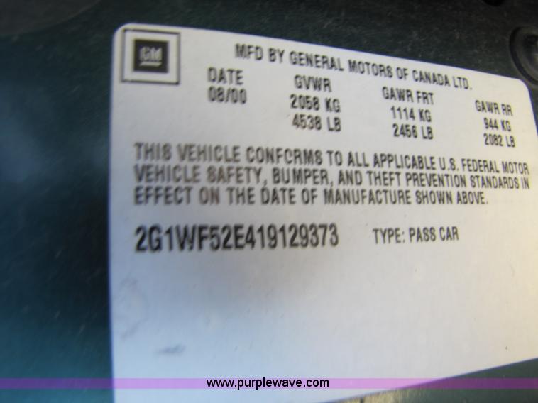 image for item 8583 2001 Chevrolet Impala