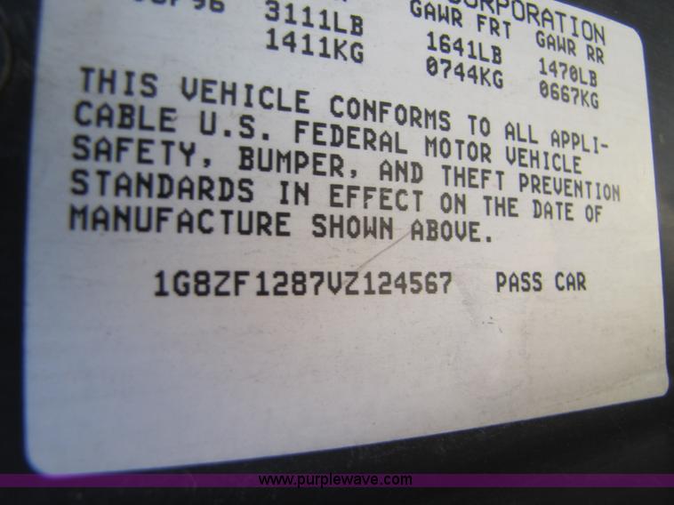 image for item 8584 1997 Saturn SC1